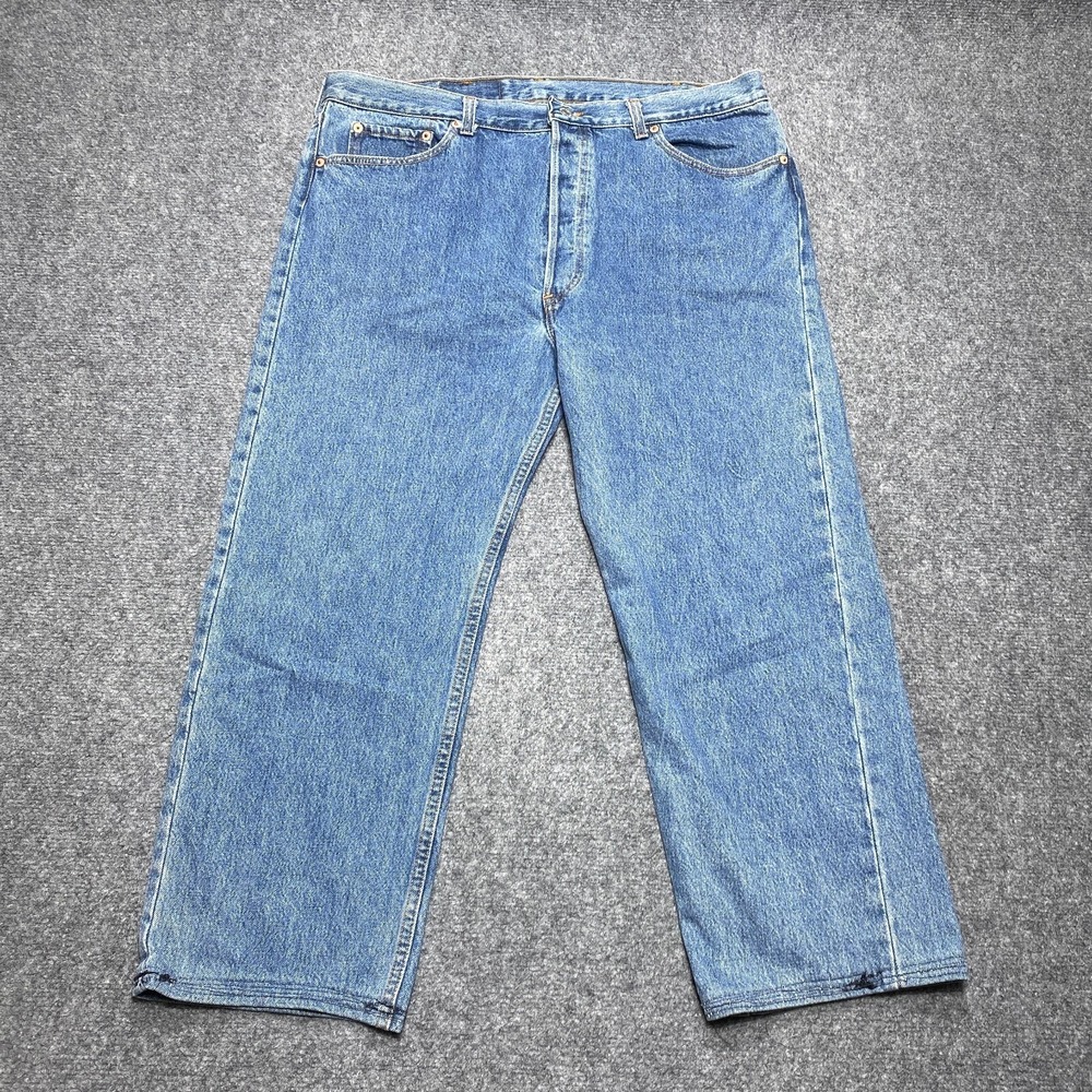 Vintage Levis Jeans Men 38x26 Blue 501 Button Fly Classic Straight 90s Tag 40x30